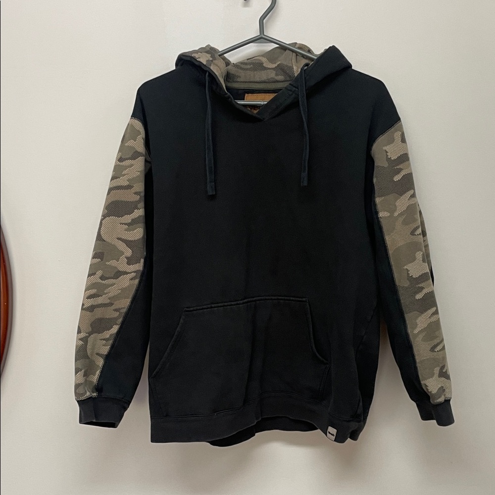 Black and Camo Men's Hoodie